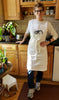 Sarah Marques wearing dishrack cat apron